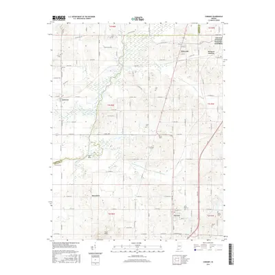 2016 Map of Chrisney, 2016 Print