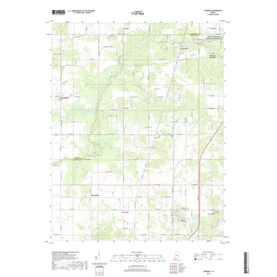 2019 Map of Chrisney, 2019 Print