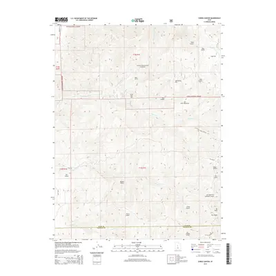 2014 Map of Chriss Canyon, 2014 Print