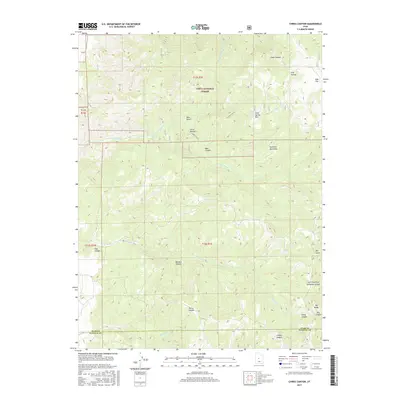2017 Map of Chriss Canyon, 2017 Print