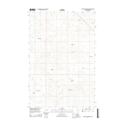 2014 Map of Christenson Reservoir, 2014 Print