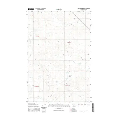 2017 Map of Christenson Reservoir, 2017 Print