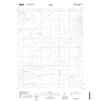 2018 Map of Christmas Canyon, 2018 Print