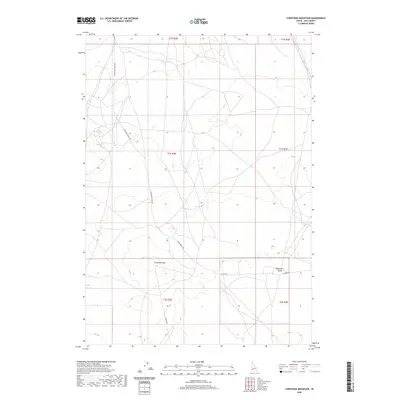 2020 Map of Christmas Mountain, 2020 Print