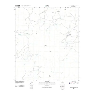 2010 Map of Christmas Mountains, 2010 Print