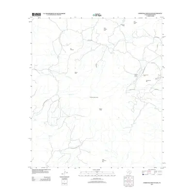 2012 Map of Christmas Mountains, 2012 Print