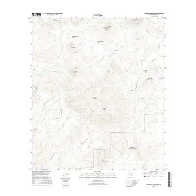 2016 Map of Christmas Mountains, 2016 Print