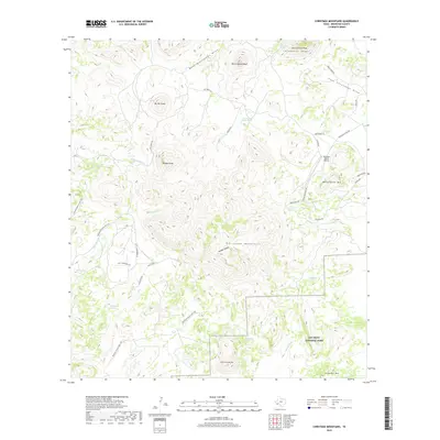 2019 Map of Christmas Mountains, 2019 Print