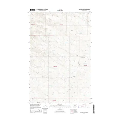 2014 Map of Christmas Reservoir, 2014 Print
