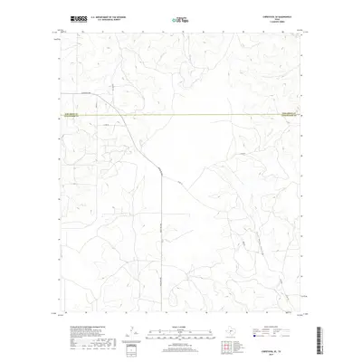 2019 Map of Christoval SE, 2019 Print