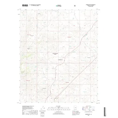 2018 Map of Chrome Butte, 2018 Print