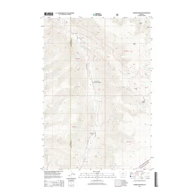 2014 Map of Chrome Mountain, 2014 Print