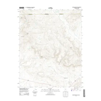 2013 Map of Chromo Mountain, 2013 Print