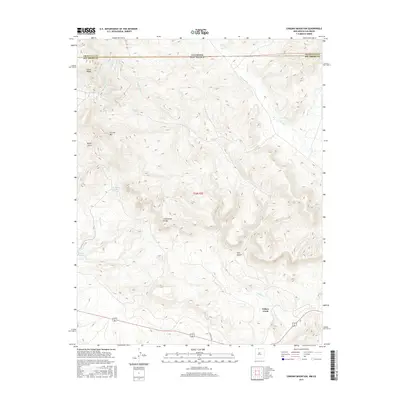 2017 Map of Chromo Mountain, 2017 Print