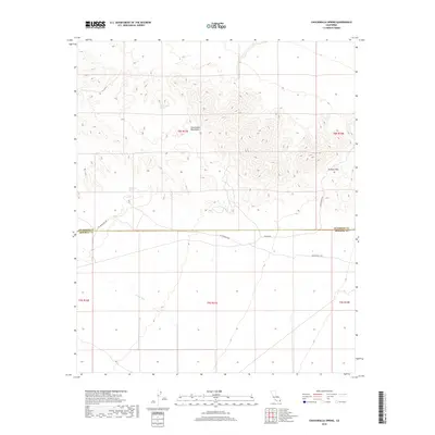 2018 Map of Chuckwalla Spring, 2018 Print