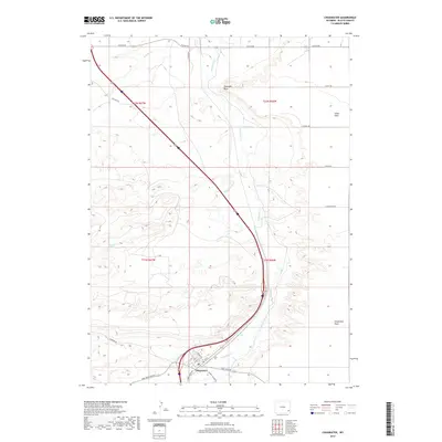 2017 Map of Chugwater, 2017 Print