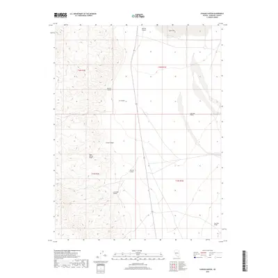 2018 Map of Chukar Canyon, 2018 Print