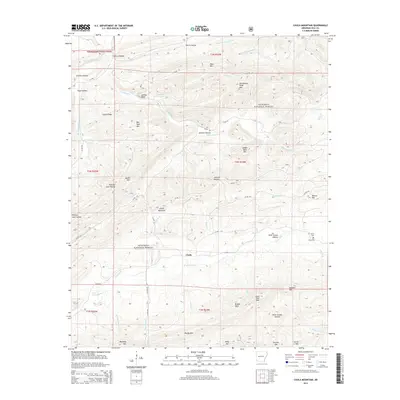 2014 Map of Chula Mountain, 2014 Print