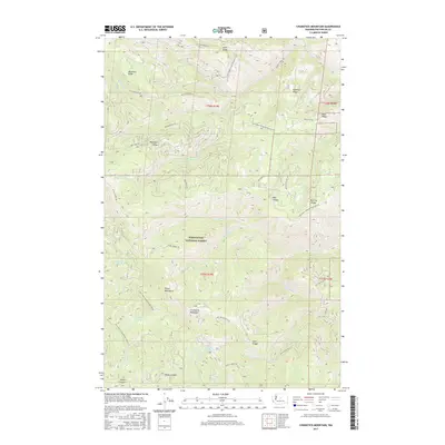 2017 Map of Chumstick Mountain, 2017 Print