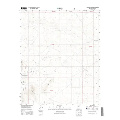 2013 Map of Chupadero Mountain, 2013 Print