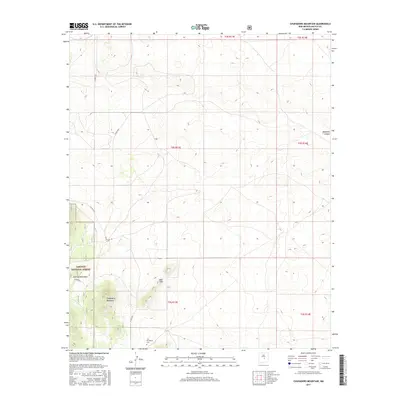 2017 Map of Chupadero Mountain, 2017 Print