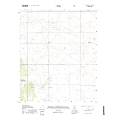 2020 Map of Chupadero Mountain, 2020 Print