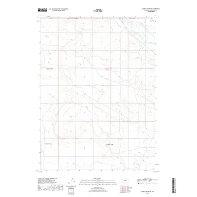 2017 Map of Church Butte NW, 2017 Print