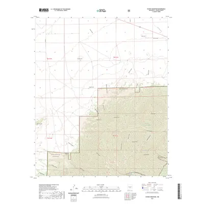 2023 Map of Church Mountain, 2023 Print