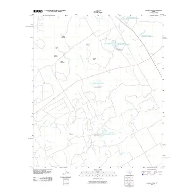 2010 Map of Church Peak, 2010 Print