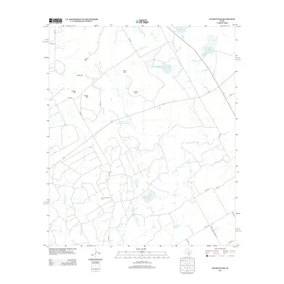 2012 Map of Church Peak, 2012 Print