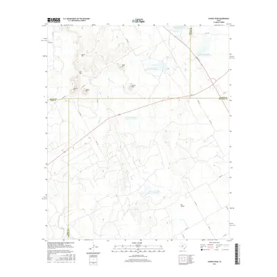 2016 Map of Church Peak, 2016 Print