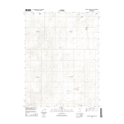 2014 Map of Churchill Canyon Well, 2014 Print