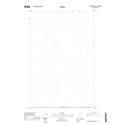 2020 Map of Churchill Mountain OE N, 2020 Print