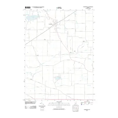 2010 Map of Churubusco, 2010 Print