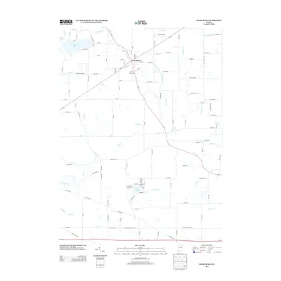 2013 Map of Churubusco, 2013 Print