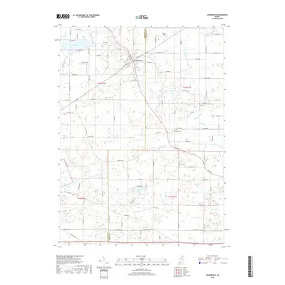 2019 Map of Churubusco, 2019 Print