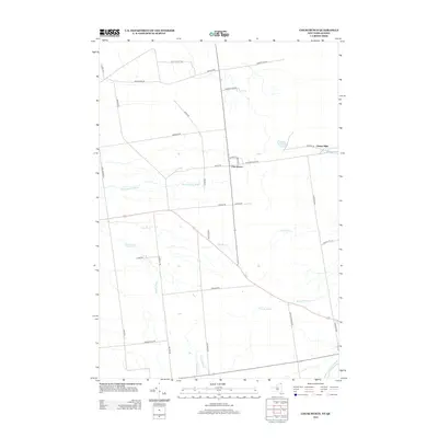 2013 Map of Churubusco, 2013 Print
