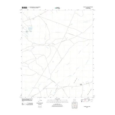 2010 Map of Chuska Lake, 2010 Print