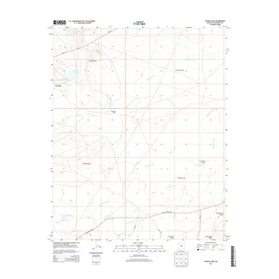 2013 Map of Chuska Lake, 2013 Print