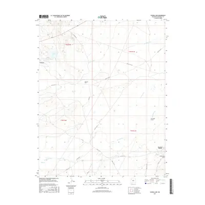 2017 Map of Chuska Lake, 2017 Print