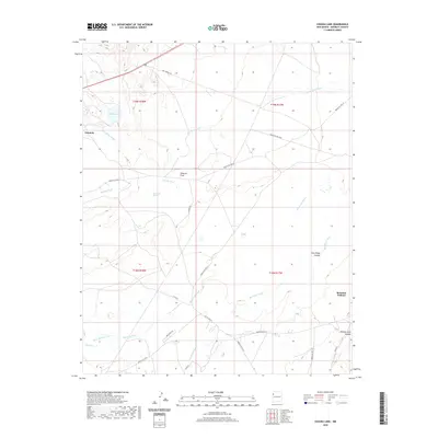 2020 Map of Chuska Lake, 2020 Print