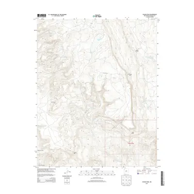 2013 Map of Chuska Peak, 2013 Print