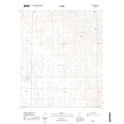 2018 Map of Cibecue, 2018 Print