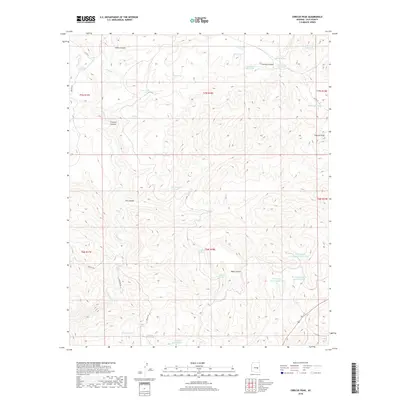 2018 Map of Cibecue Peak, 2018 Print