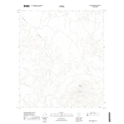 2019 Map of Cienega Mountains, 2019 Print
