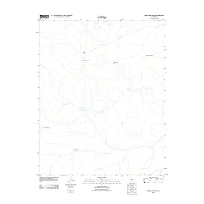 2012 Map of Ciervo Mountain, 2012 Print