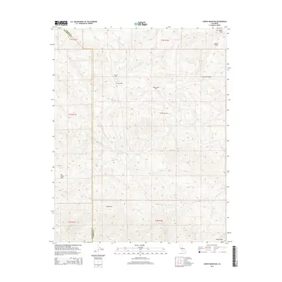 2015 Map of Ciervo Mountain, 2015 Print