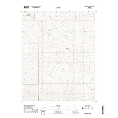 2018 Map of Ciervo Mountain, 2018 Print