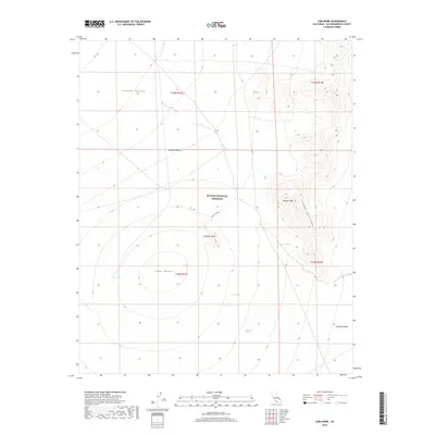 2018 Map of Cima Dome, 2018 Print