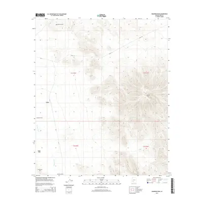2014 Map of Cimarron Peak, 2014 Print
